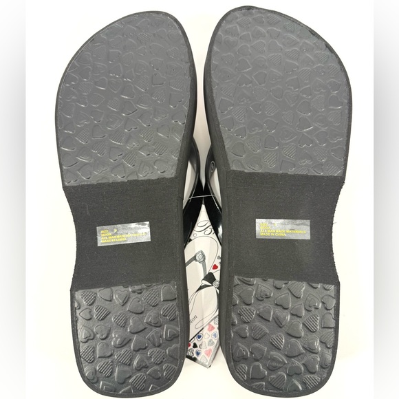 Brighton Moda Wedge Platform Flip Flops Thong Sandals w/Heart Accent, Size 8 NWT - Picture 12 of 12